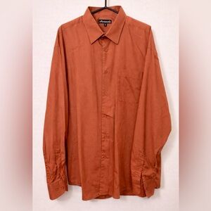 Armando Orange Dress Shirt - Size XL - Neck 17.5